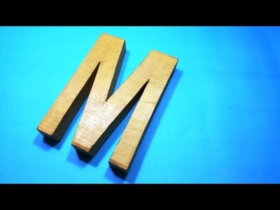 3D Letters Made of Cardboard ,latter M