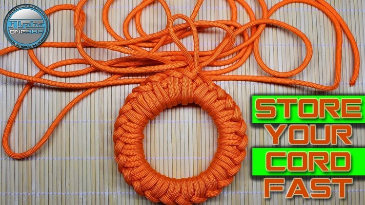 Amazing Way To Store Your Paracord - Fast and Easy Deploy - Quick Release - Fast Unwrap  DIY Storage
