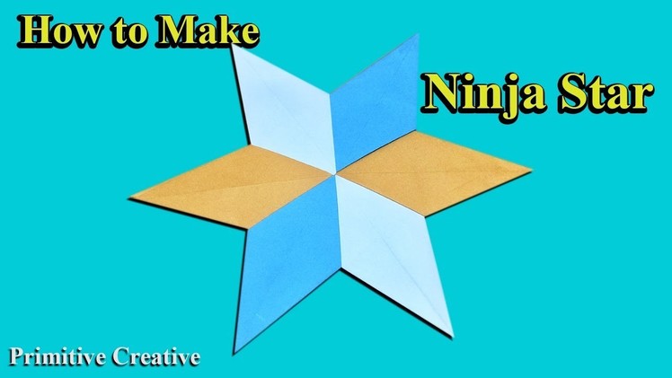 By Hand, How To Make a Paper Ninja Star, Origami, Primitive Creative