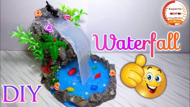 DIY:Hot Glue Waterfall|How To Make Hot Glue Waterfall With Rock|Best Reuse Of Waste Rocks|Mini Craft