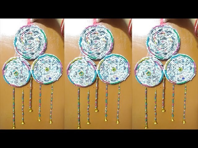 DIY | How To Make Newspaper Wall Hanging | Wall Hanging Newspaper and cardboard | Best Out Of Waste