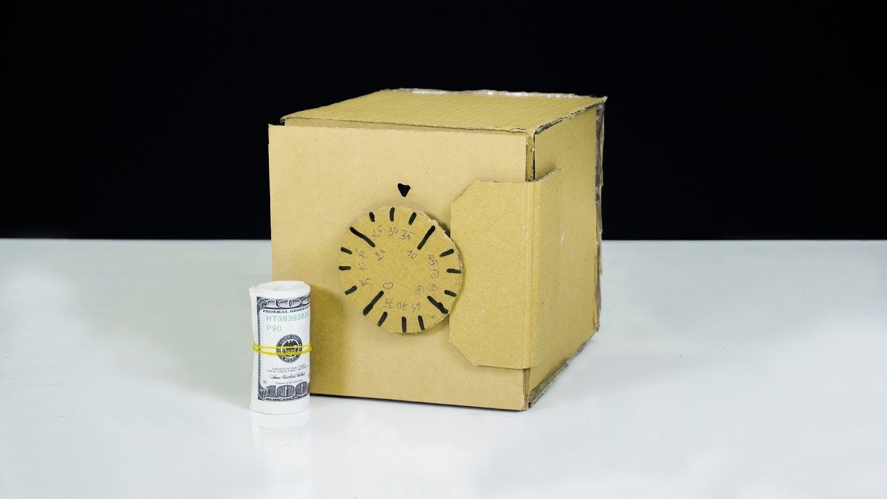 DIY How to Make Safe with Combination Lock from Cardboard