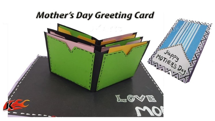 DIY Mother's Day Pop Up Greeting Card | How to make | JK Arts 1394