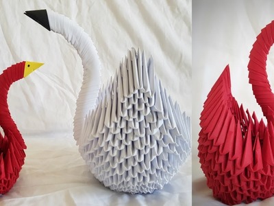 DIY Origami Swan - How to make a 3D Origami Swan