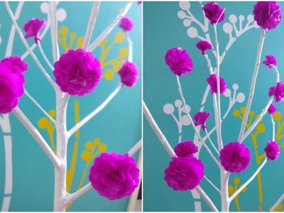 DIY Paper Flower Tree | Easy room decor ideas I DIY home decorations | DIY Branch | Anshu's Passion