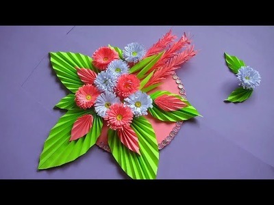 DIY. Simple Home Decor. Wall Decoration. Hanging Flower. Paper Craft Ideas 21