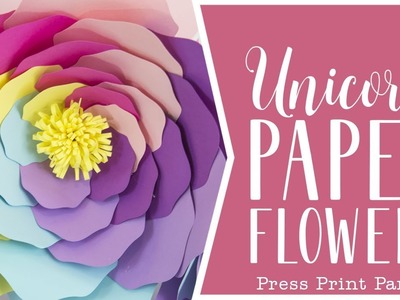 DIY Unicorn Paper Flowers - Tutorial