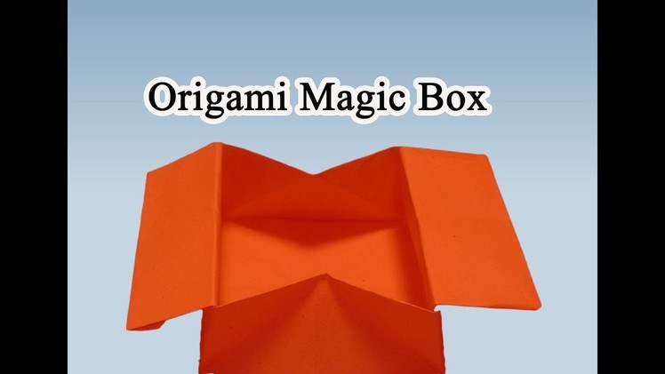 Easy way to make a paper magic box