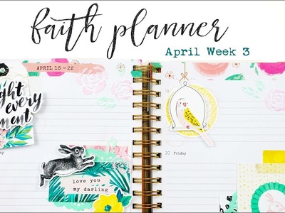 Faith Planner | April Week 3 | Paper Layering & Mixed Media