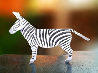 Fun Crafts for Kids - How to Make a Paper ZEBRA Crafts | Easy Kids Craft