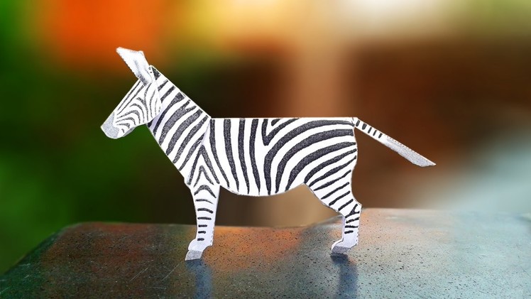 Fun Crafts for Kids - How to Make a Paper ZEBRA Crafts | Easy Kids Craft