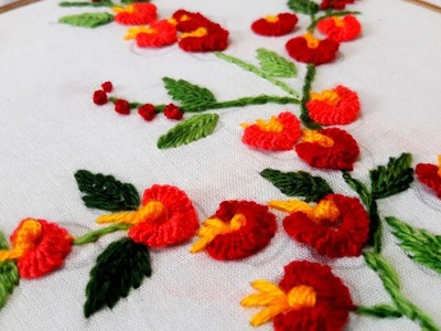 Hand Embroidery: Brazilian stitch by nakshi katha.