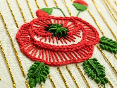 Hand Embroidery Flower Stitch by DIY Stitching | 자수