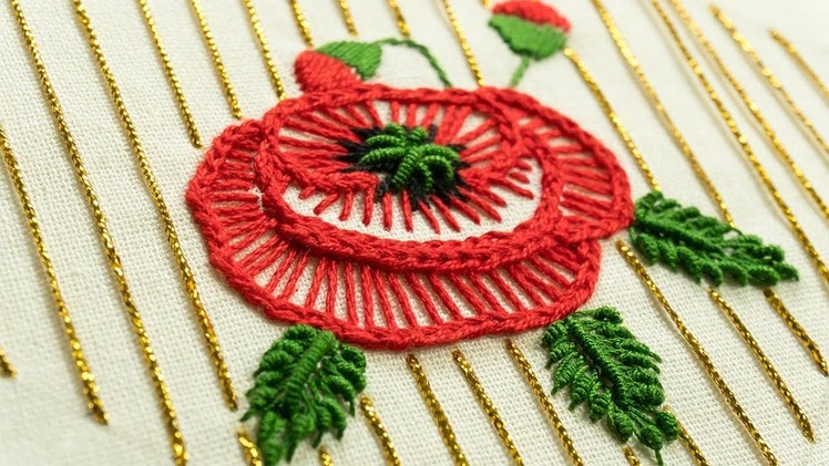 Hand Embroidery Flower Stitch by DIY Stitching | 자수