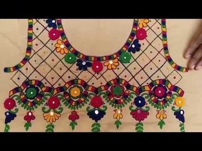 HAND EMBROIDERY : ROOTED. JAALI DESIGN. PART-1