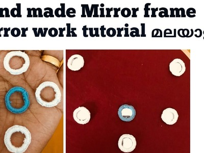 Handmade mirror frame making in malayalam. mirror work tutorial in malayalam