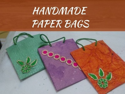 Handmade Paper Bags || Make Paper Handbag With Little Learners Corner