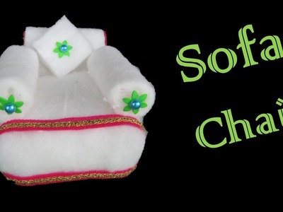 HM Make sofa chair with cotton and sweets box* How to make cotton sofa