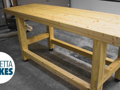 How to Build a 2x4 Workbench with Levelling Feet. DIY