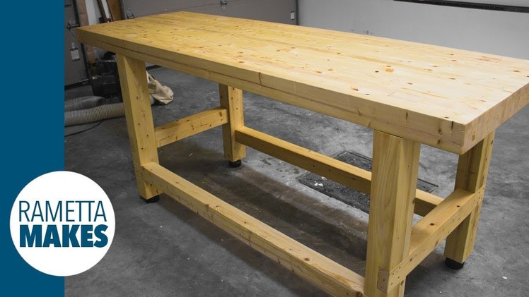 How to Build a 2x4 Workbench with Levelling Feet. DIY