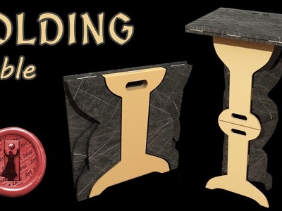 How to do an Origami Table - Amazing folding table you MUST have