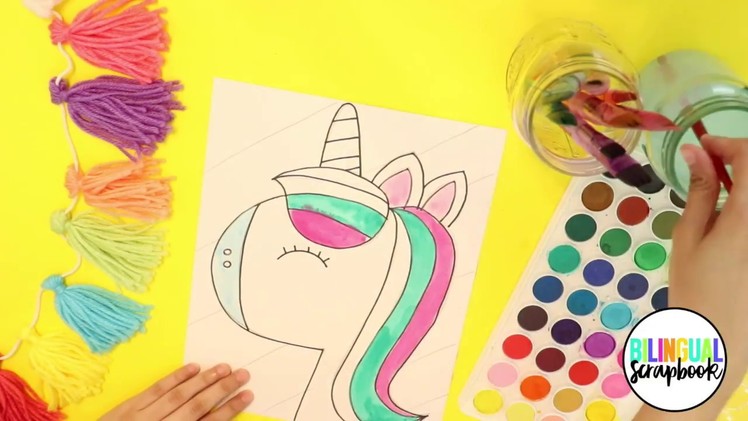 How to Draw a Unicorn - Unicorn Directed Drawing for Kids