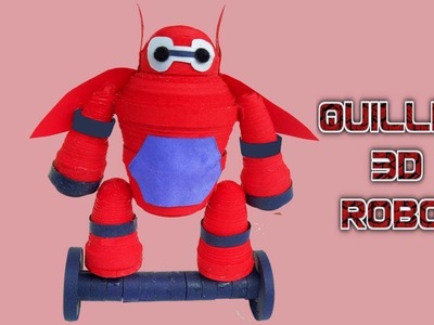 How to make 3D Quilling Robot Easy | Paper Quilling Art