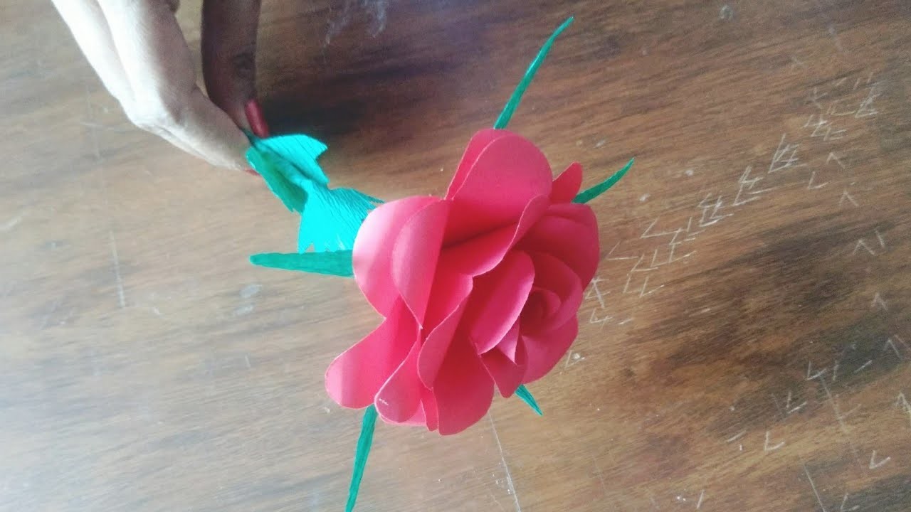 How to make a beautiful Rose flower using peper.