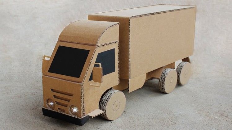 How to Make a Container Truck From Cardboard at Home