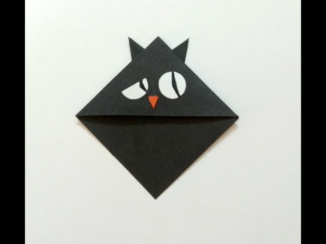 How to make a cute Cat Bookmark, How to make a Cat Corner Bookmark, DIY Kawaii Bookmark Idea