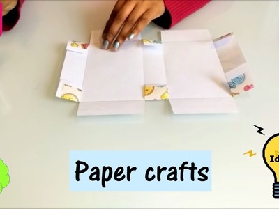 How to make a gift box out of a paper | easy paper craft ideas for kids | paper crafts|s19 creations