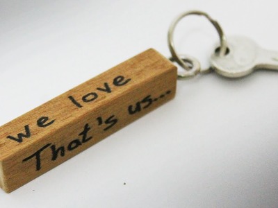 How to make a keychain - DIY wooden keychain