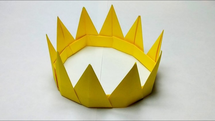 How to make a paper crown for a princess easy without tape or glue