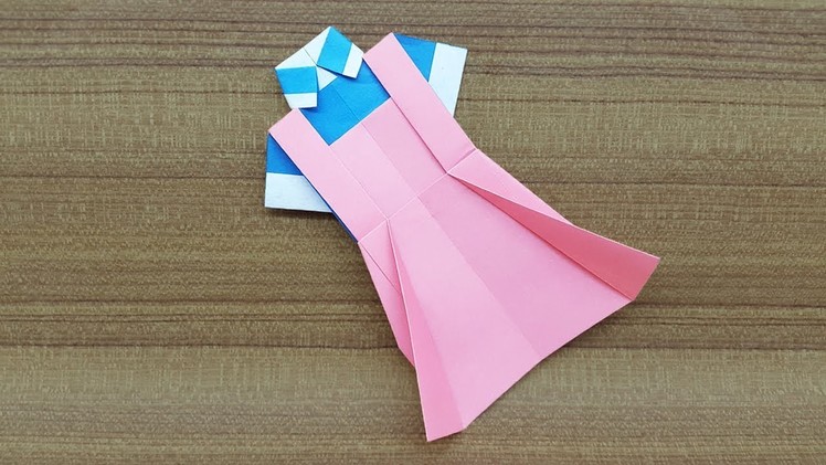 How to make a Paper Dress - Easy Origami Dress