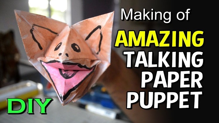 How To Make A Paper Finger Puppet | Talking Paper Puppet for kids