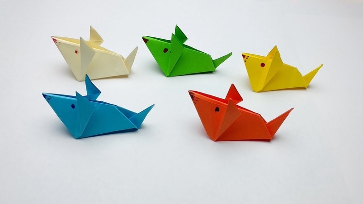 How to make a paper Mouse or Rat? (3D Origami Animals Instructions)