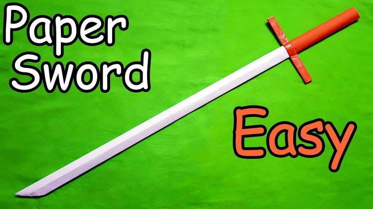 How to make a Paper Sword (Easy) Tutorial
