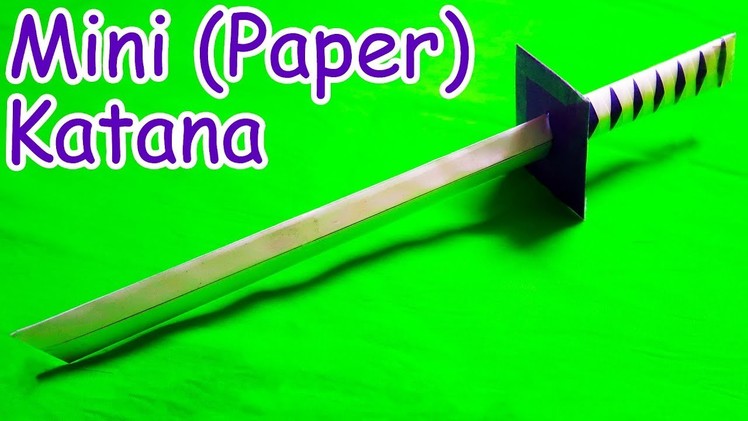 How to make a Paper Sword | Japanese Katana Sword (Mini)