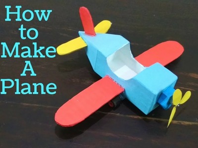 How to Make A Plane using toothpaste packet and Cardboard | KIDS CRAFTS!