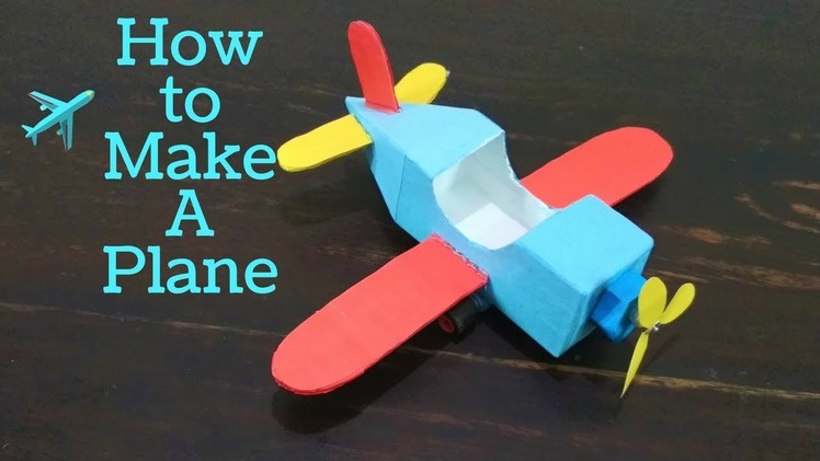 How to Make A Plane using toothpaste packet and Cardboard | KIDS CRAFTS!