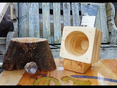 How to make a Smartphone Cone Speaker from Wood Pallets with no Lathe!