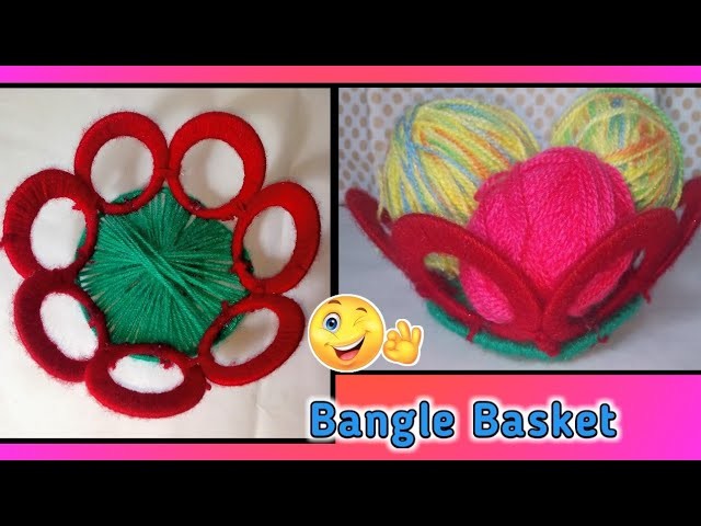 How To Make Bangle Basket|Best Out Of Waste|How To Make Bangle Basket From Old Bangles|Best Idea|EOC