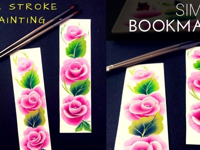 How to make Bookmarks | Quick and simple one stroke painting | Acrylic painting