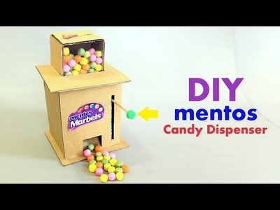 How to Make Cardboard Mentos Candy Dispenser DIY at Home - Homemade DIY