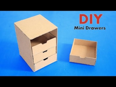 How to Make Cardboard Mini Drawers at Home - Homemade DIY