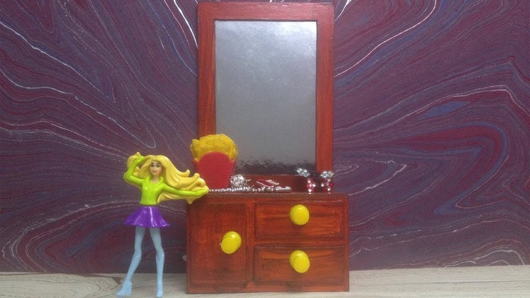 How to Make Dressing Table - Vanity Table For Dolls