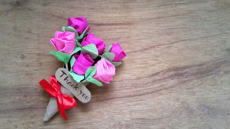 How to make easy flower bouquet.DIY flower bouquet.easy flower making ideas