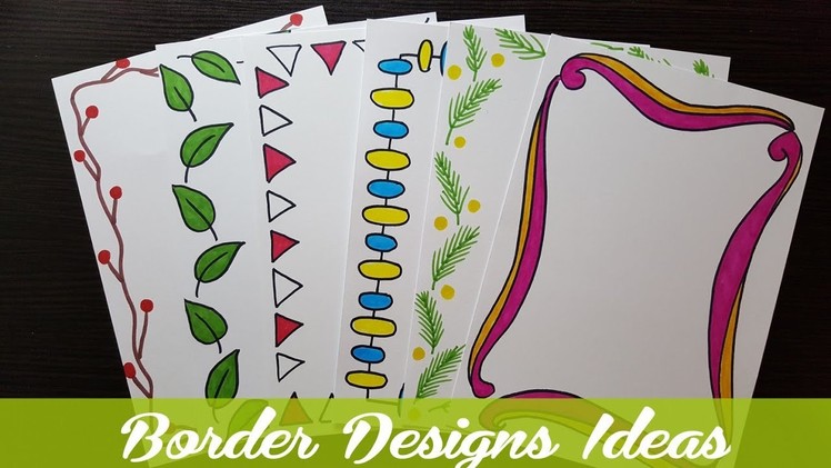 How to make easy page border | designs for assignment | school projects | part 6