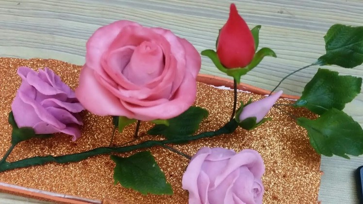 How To Make Italian Dough Rose.Attractive Pink Rose
