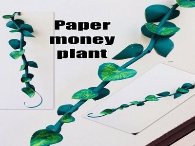 How to make money plant artificial using paper very easy to DIY craft
